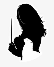 Transparent Patronus Png - Hermione Granger Silhouette, Png Download, Transparent PNG