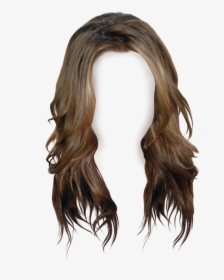 Brown Hair Wig Long Hair - Transparent Background Hair Clipart, HD Png Download, Transparent PNG