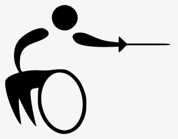 Vector Freeuse Datei Fencing Pictogram Paralympics - Paralympic Summer Sports, HD Png Download, Transparent PNG