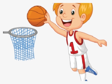 Hd Little Boy Free - Playing Basketball Clipart, HD Png Download, Transparent PNG