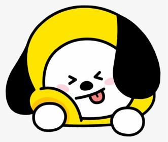 Softrv Stickers Transparent Aesthetic Cute Kawaii Mochi - Chimmy Bt21 Sticker, HD Png Download, Transparent PNG