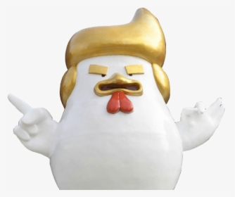 Trump Rooster Year Statue In China - Donald Trump, HD Png Download, Transparent PNG