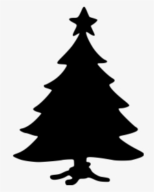 Transparent Christmas Silhouette Png - Silhouette Christmas Tree Clipart, Png Download, Transparent PNG