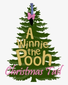 A Winnie The Pooh Christmas Tail Class Act Productions - Outline Pine Tree Silhouette, HD Png Download, Transparent PNG