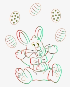 Easter Bunny - Color By Number Bunny, HD Png Download, Transparent PNG