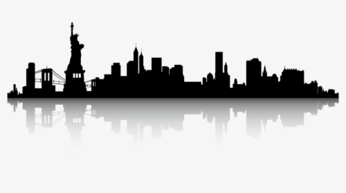 Miami New York City Skyline Silhouette Tattoo - Brooklyn Bridge, HD Png Download, Transparent PNG