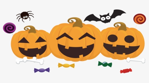 Vector Pumpkins Halloween Candy - Jack O Lanterns Clipart, HD Png Download, Transparent PNG