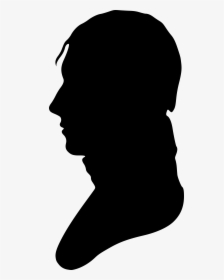 Silhouette Of Man Facing Left, No - Man Side Face Silhouette, HD Png Download, Transparent PNG