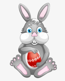 Easter Rabit Png Clip Art - Cartoon, Transparent Png, Transparent PNG
