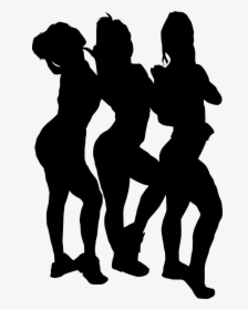 Girls Silhouette Png, Transparent Png, Transparent PNG