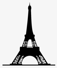 Eiffel Tower Outline - Eiffel Tower Silhouette Png, Transparent Png, Transparent PNG