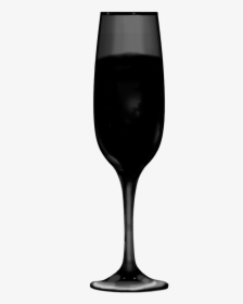 Glass Drink Silhouette Free Picture - Champagne Glass Silhouette Png, Transparent Png, Transparent PNG