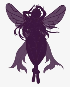Transparent Queen Bee Girls Silhouette Png - Bee Monster Girl Hentai, Png Download, Transparent PNG