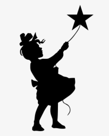 Little Girl Silhouette At Getdrawings - Little Black Girl Silhouette, HD Png Download, Transparent PNG