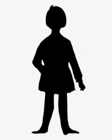 Girl Silhouette Png -girl Silhouette - Cartoon Silhouette Transparent Png, Png Download, Transparent PNG
