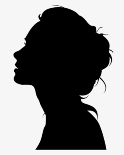 #silhouette #black #head #woman #girl #frau #mädchen - Silhouette, HD Png Download, Transparent PNG