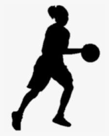Girls Basketball Png Images - Silhouette Girl Playing Basketball, Transparent Png, Transparent PNG