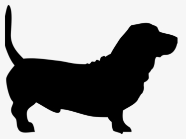 Transparent Daschund Clipart - Basset Hound Dog Silhouette, HD Png Download, Transparent PNG