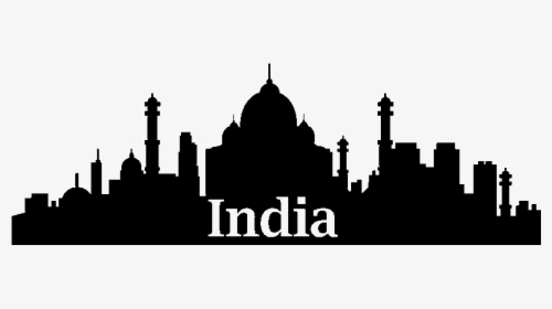 Delhi Skyline Silhouette - India Skyline Silhouette, HD Png Download, Transparent PNG