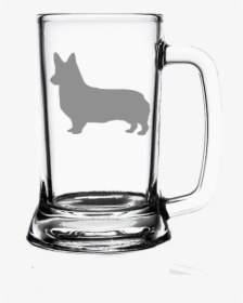 Pembroke Welsh Corgi Dog 16oz - Beer Mug Glass, HD Png Download, Transparent PNG