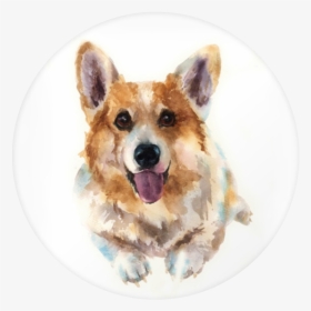 Clip Art Corgi Dogs Pictures - Corgi Drawing Watercolor, HD Png Download, Transparent PNG