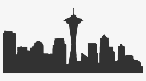 Cliparts Suggest Vectors - Seattle Skyline Silhouette Png, Transparent Png, Transparent PNG