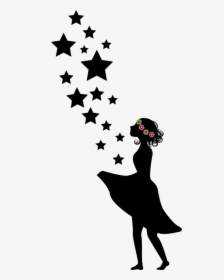 Flower Girl, Sterntaler, Girl, Silhouette, Flowers - Ich Liebe Mich Selbst, HD Png Download, Transparent PNG