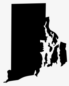 Transparent Island Silhouette Png - Rhode Island State Map, Png Download, Transparent PNG