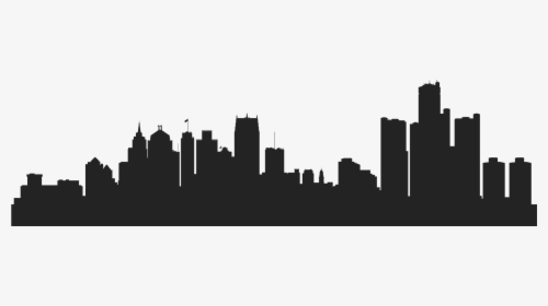 Transparent Philadelphia Skyline Clipart - Transparent Detroit Skyline Silhouette, HD Png Download, Transparent PNG