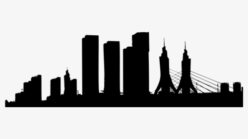 The Architecture Of The City Silhouette Skyline - Skyscraper Clipart Silhouette, HD Png Download, Transparent PNG