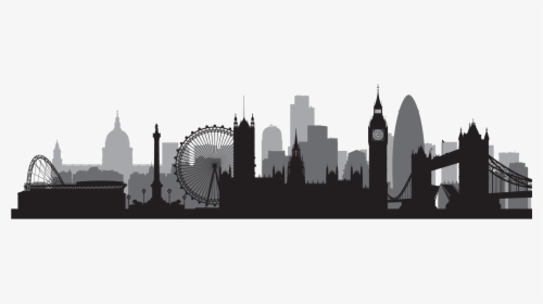 Vector Graphics Skyline Silhouette Stock Illustration - Printable London Skyline Silhouette, HD Png Download, Transparent PNG