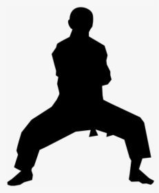 Karate Clip Art Martial Arts Vector Graphics Silhouette - Silhouette Martial Art, HD Png Download, Transparent PNG