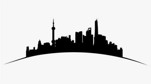 Shanghai, China, Skyline, Silhouette, Cityscape - Pudong Skyline, HD Png Download, Transparent PNG