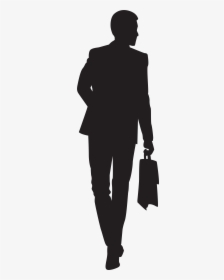 Business Man Silhouette Clipart , Png Download - Silhouette Businessman Clipart, Transparent Png, Transparent PNG