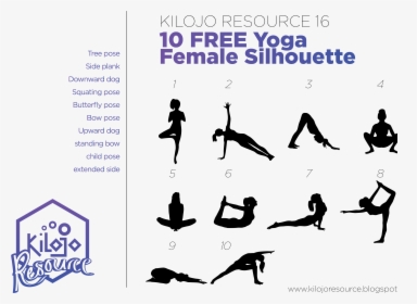 Kilojoresource16 10 Free Yoga Female Silhouette - Tollfreeforwarding, HD Png Download, Transparent PNG