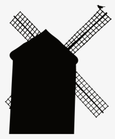 Windmill Silhouette Clip Art - Windmill Png Clipart Silhouette, Transparent Png, Transparent PNG