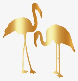 Gold Flamingo Clipart, HD Png Download, Transparent PNG