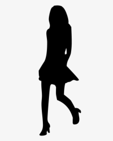 Gravestone Clipart Silhouette - Young Woman Silhouette Png, Transparent Png, Transparent PNG