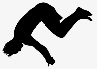 Silhouette,flip Acrobatic,athletic Dance Move - Flip Silhouette Png, Transparent Png, Transparent PNG