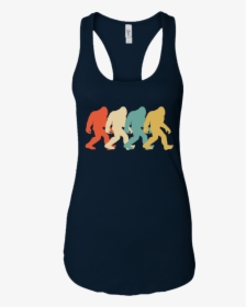 Bigfoot Silhouette Retro Pop Art Sasquatch Graphic - T-shirt, HD Png Download, Transparent PNG