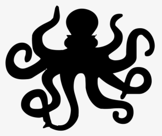 Black Octopus Png - Octopus Silhouette Png, Transparent Png, Transparent PNG