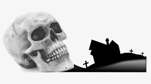 Skull Skeleton Crime - Grave Silhouette Vector, HD Png Download, Transparent PNG