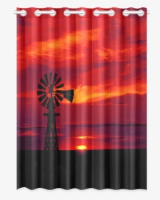 Windmill Sunset New Window Curtain - Blackout Rainbow Curtains, HD Png Download, Transparent PNG