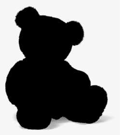 Bear Silhouette - Black Teddy Bear Silhouette, HD Png Download, Transparent PNG