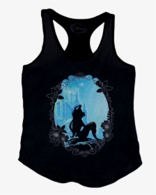 A Black Tanktop With A Centered Image Of Ariel - Active Tank, HD Png Download, Transparent PNG