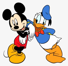 Free Download Clip Art - Mickey Mouse And Donald Duck Clipart, HD Png Download, Transparent PNG