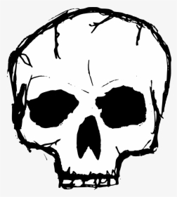 Skull - Skull Drawing Png, Transparent Png, Transparent PNG