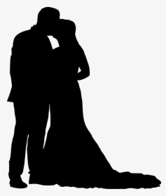 Bride And Groom Silhouette Png - Bride And Groom Svg, Transparent Png, Transparent PNG