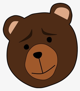 Vector Clip Art Of Weeping Teddy Bear - Cartoon Bear Face, HD Png Download, Transparent PNG