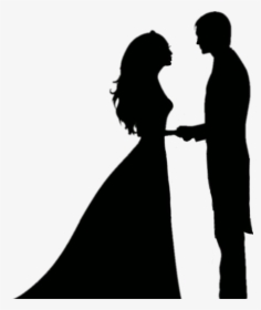 #sombra #pareja - Bride And Groom Silhouette Png, Transparent Png, Transparent PNG